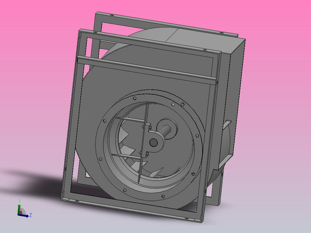 SYQS-E离心风机[SYQS-450E]亿利达主视图