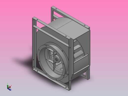 SYQS-E离心风机[SYQS-450E]亿利达正等轴测缩略图