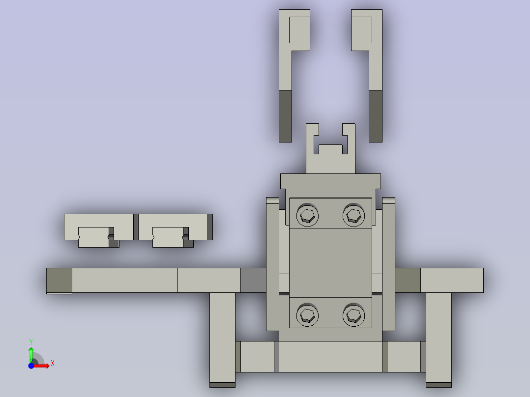 新推料部分前视图