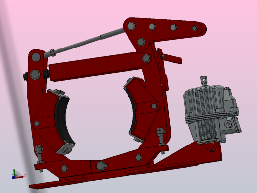YWZ2系列电力液压鼓式制动器YWZ2-300／50-ⅡB-RL.HR
