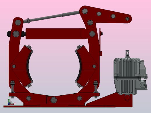 YWZ2系列电力液压鼓式制动器YWZ2-300／50-ⅡB-RL.HR前视缩略图