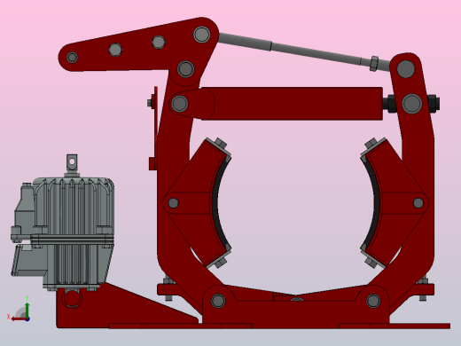 YWZ2系列电力液压鼓式制动器YWZ2-300／50-ⅡB-RL.HR后视缩略图