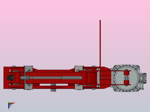 YWZ2系列电力液压鼓式制动器YWZ2-300／50-ⅡB-RL.HR俯视缩略图