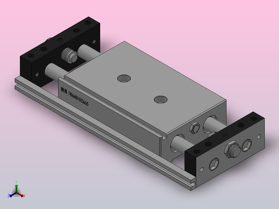 STM系列滑台气缸[STMS-25X50]主视图