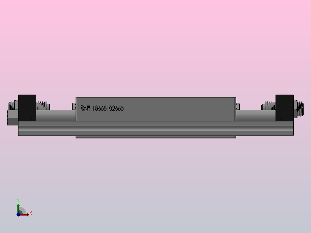STM系列滑台气缸[STMS-25X50]前视图