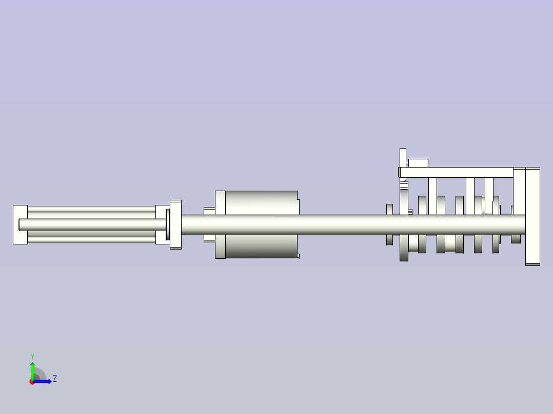 发动机曲轴齿圈压紧工装左视图