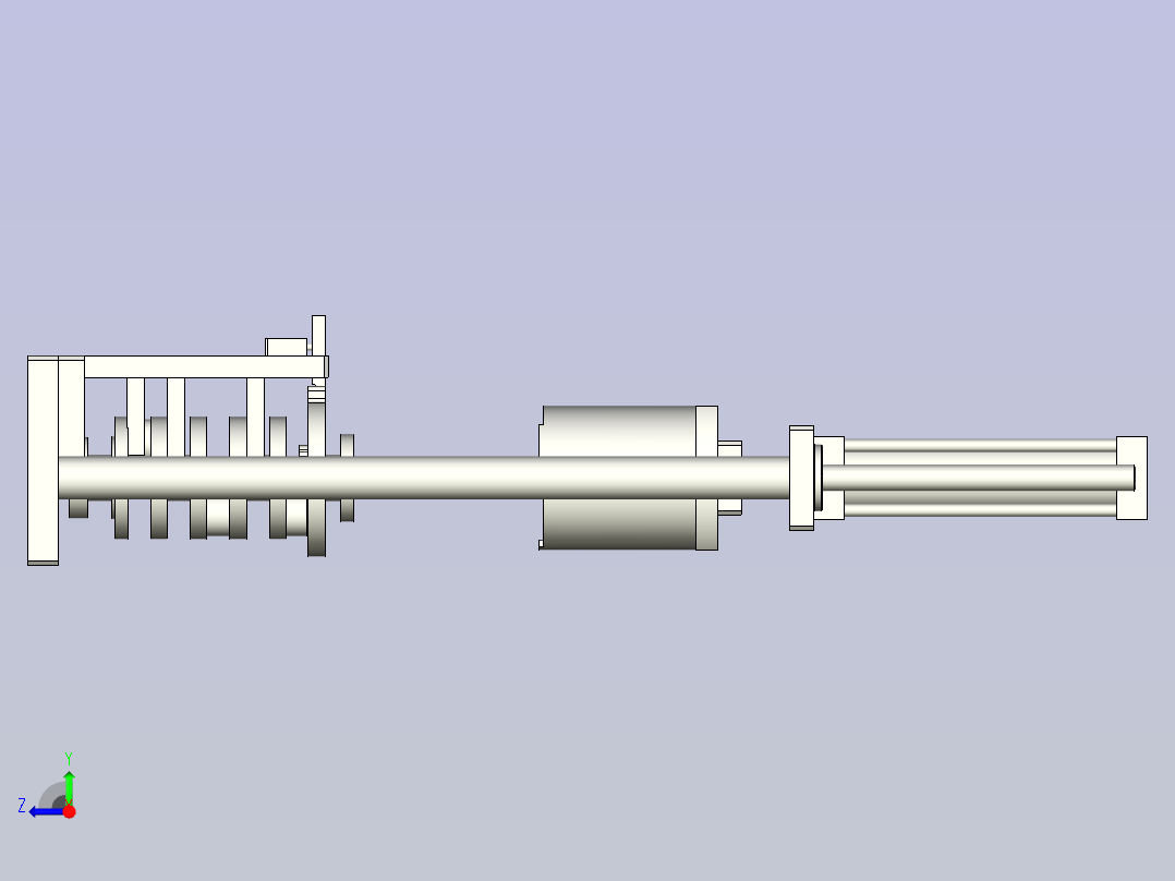 发动机曲轴齿圈压紧工装右视图