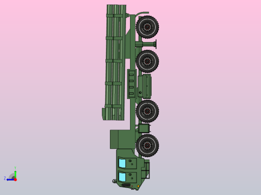 BM-30龙卷风火箭炮玩具模型右视缩略图