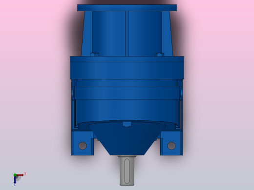 RX57ZP斜齿轮减速机RX57-1.65-M1-P63俯视缩略图