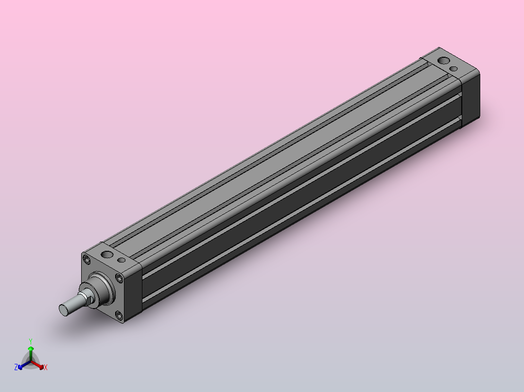 气缸CP95SD63-500主视图