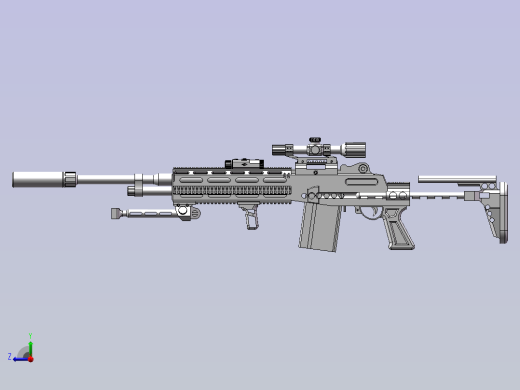 m14 ebr枪右视缩略图