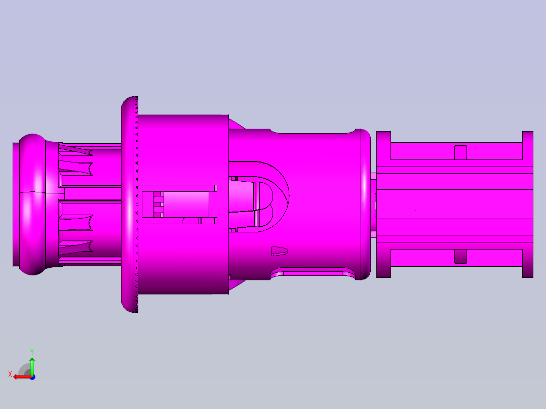 点烟器3d数模后视图
