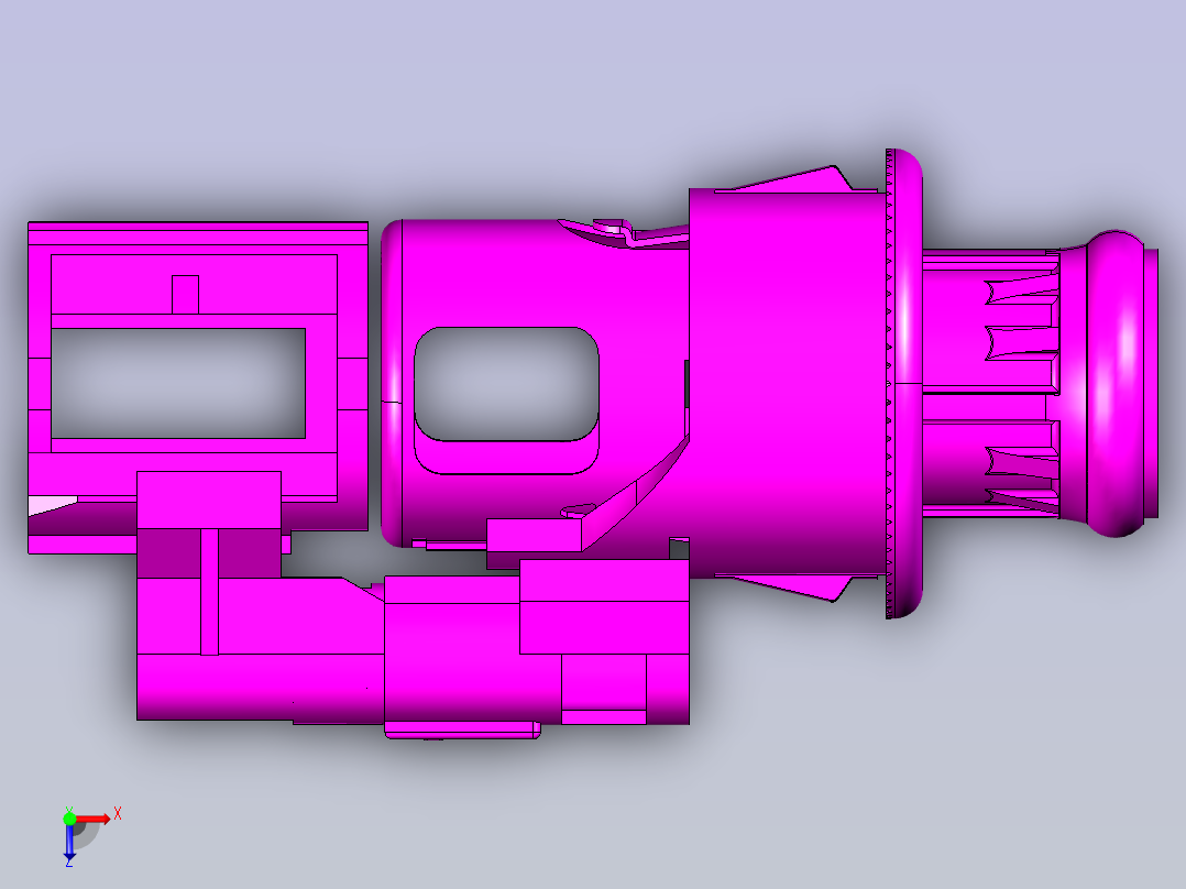 点烟器3d数模俯视图