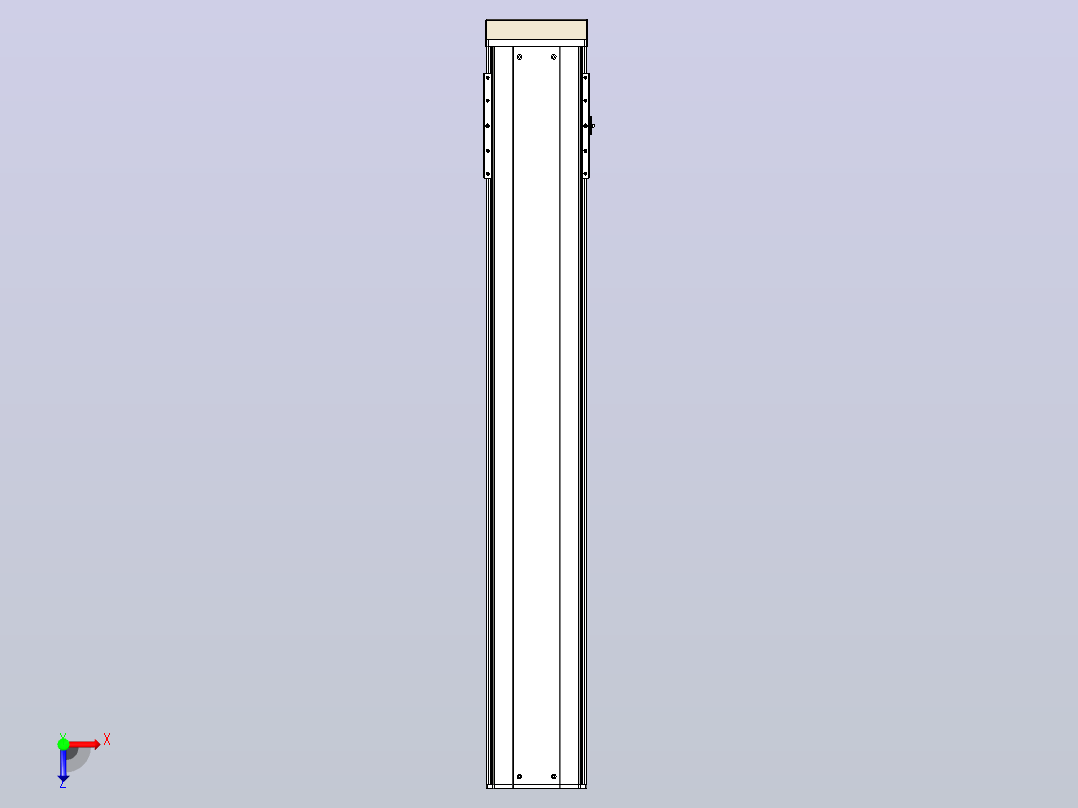 日规模组半封闭丝杆TPA-HNR-220D-3210C-L1250-MP-Y-P1K-N3俯视图