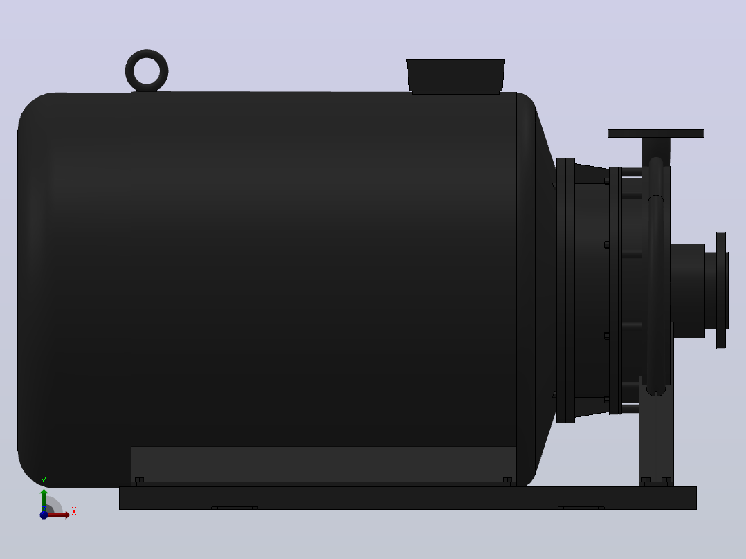 南方泵NIS，NISF泵外形（80-50-315）75kW-2极前视图