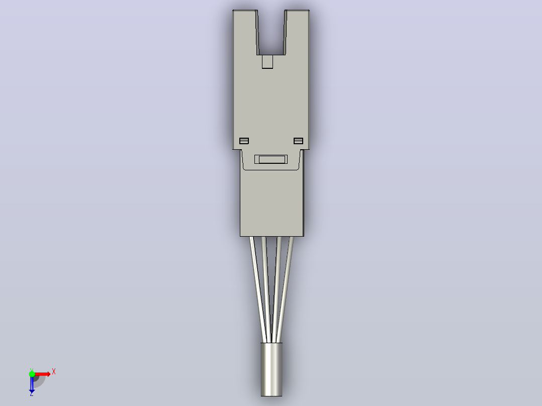 槽型传感器开关传感器ZJF40-677-N-D俯视图