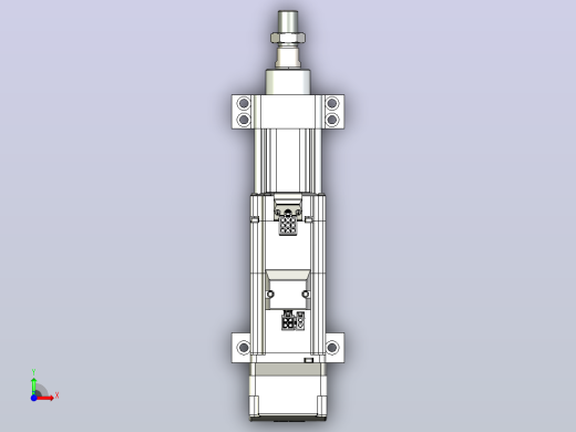 轻载电动缸TPA-ESR40-1210C-L50-MR-LB-W-P40-C3前视缩略图