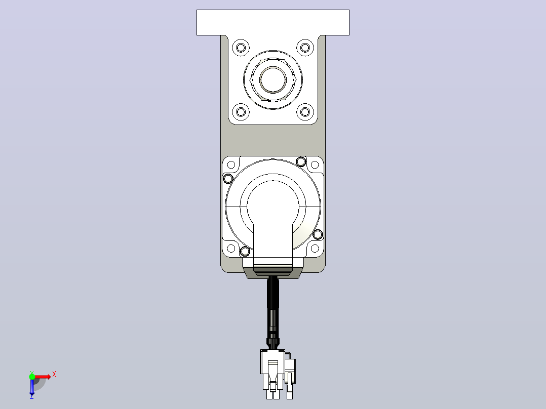 轻载电动缸TPA-ESR40-1210C-L50-MR-LB-W-P40-C3俯视图
