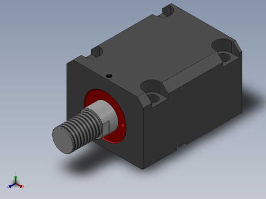 YBG-CDB油压侧向单轴油路板式薄型缸[YBG-CDB50×60W]主视缩略图