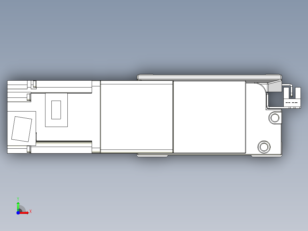 皮带直线轴双滑块型TPA-GCBS-120-P70-L700-DR-M20-N3前视图