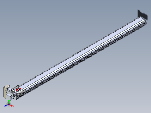皮带直线轴半封闭可选导轨TPA-HNB-120D-110-L1900-LU-Y-P40-N3主视缩略图