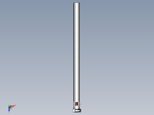 皮带直线轴半封闭可选导轨TPA-HNB-120D-110-L1900-LU-Y-P40-N3俯视缩略图