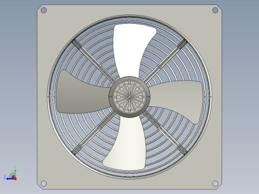 DWZ36-4№4.0Ⅰ轴流风机[DWZ36-4№4.0I]右视缩略图