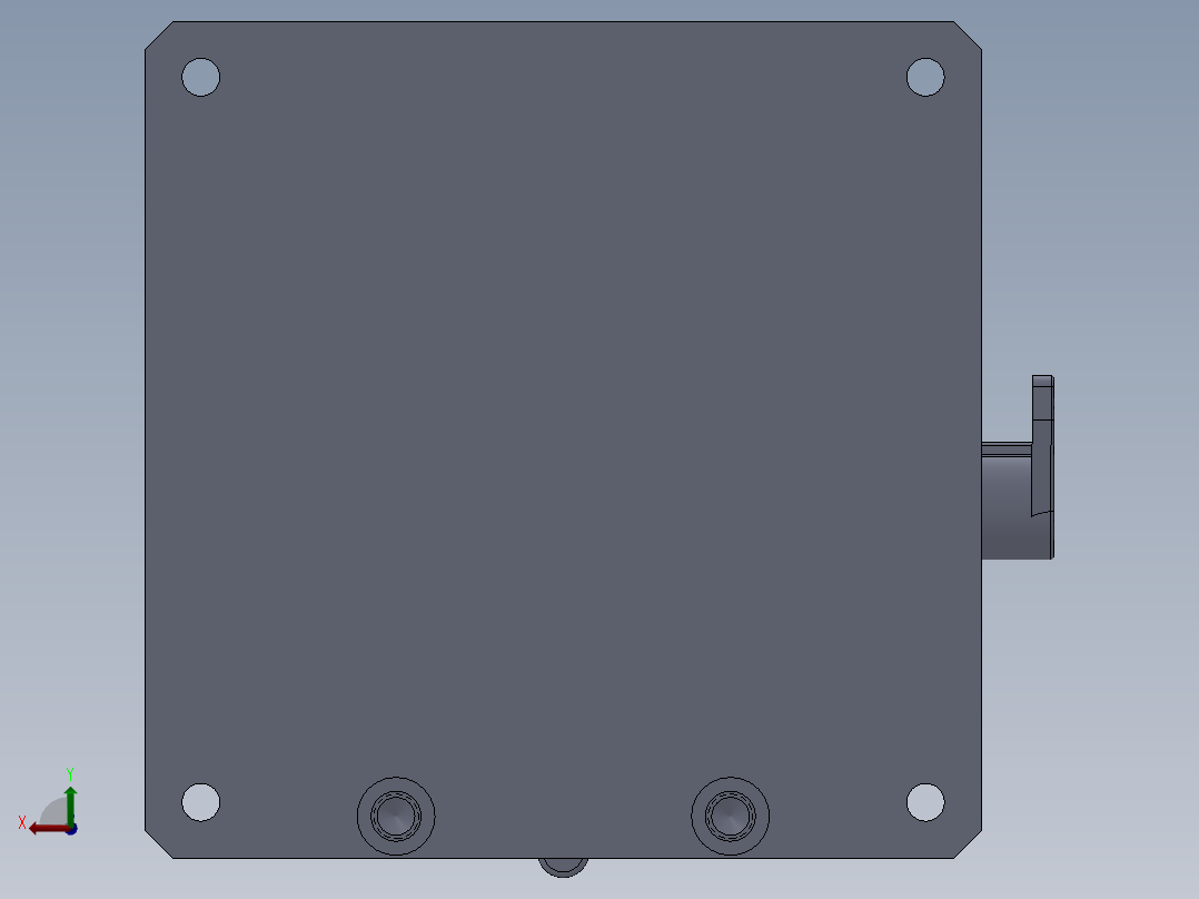 喷气管总成封9压盖工装后视图