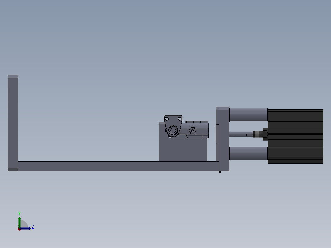 喷气管总成封9压盖工装左视图