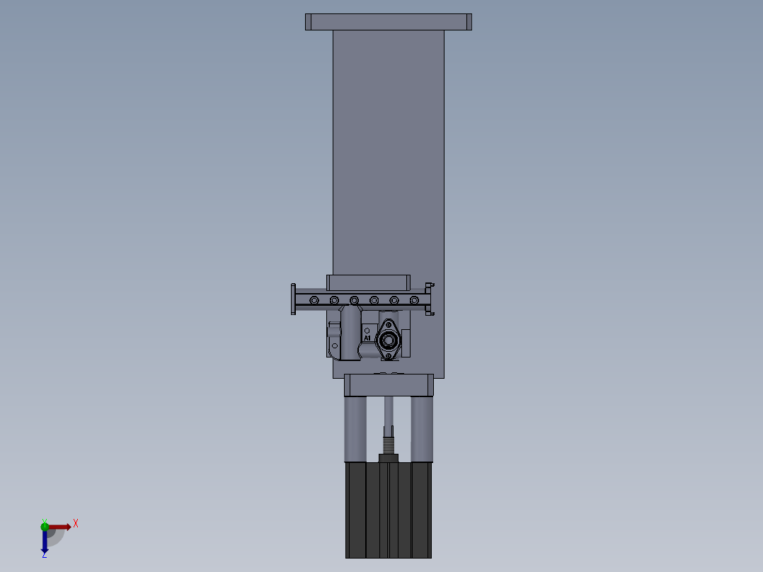 喷气管总成封9压盖工装俯视图