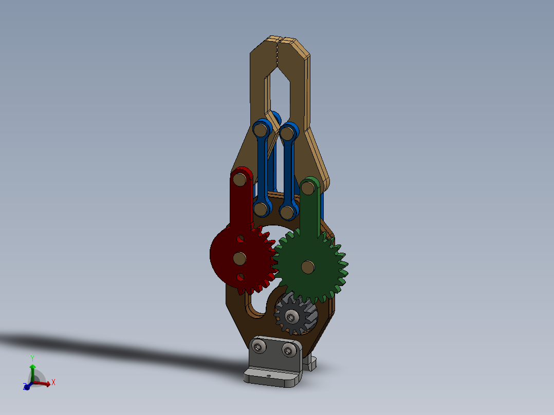 obotic-arm-gripper机械臂夹持机构3D图纸 Solidworks设计