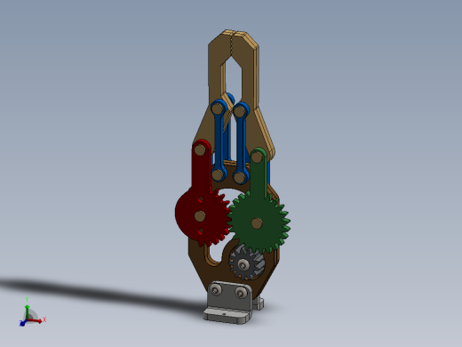 obotic-arm-gripper机械臂夹持机构3D图纸 Solidworks设计