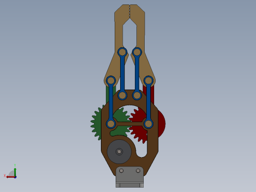 obotic-arm-gripper机械臂夹持机构3D图纸 Solidworks设计后视缩略图