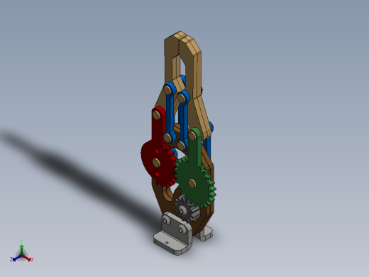 obotic-arm-gripper机械臂夹持机构3D图纸 Solidworks设计正等轴测缩略图