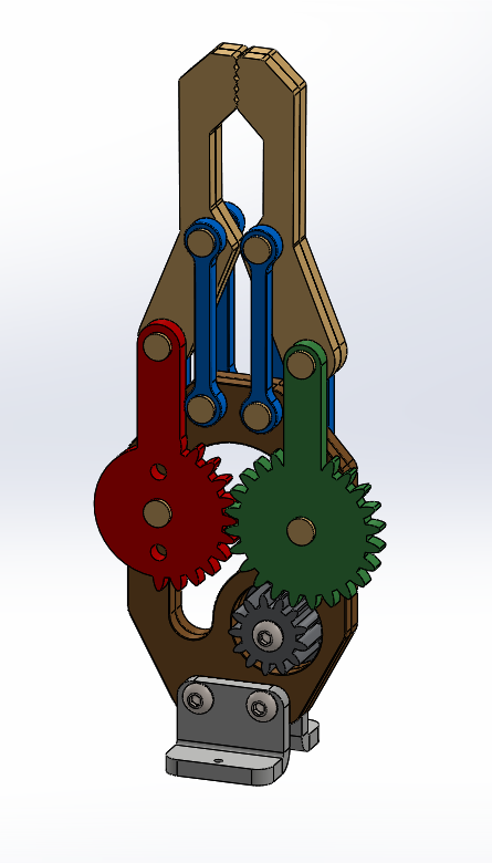 obotic-arm-gripper机械臂夹持机构3D图纸 Solidworks设计