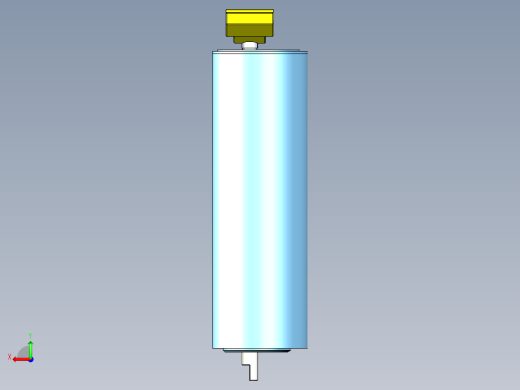 矿用输送带传动滚筒半剖结构3D数模图纸 STP格式后视缩略图