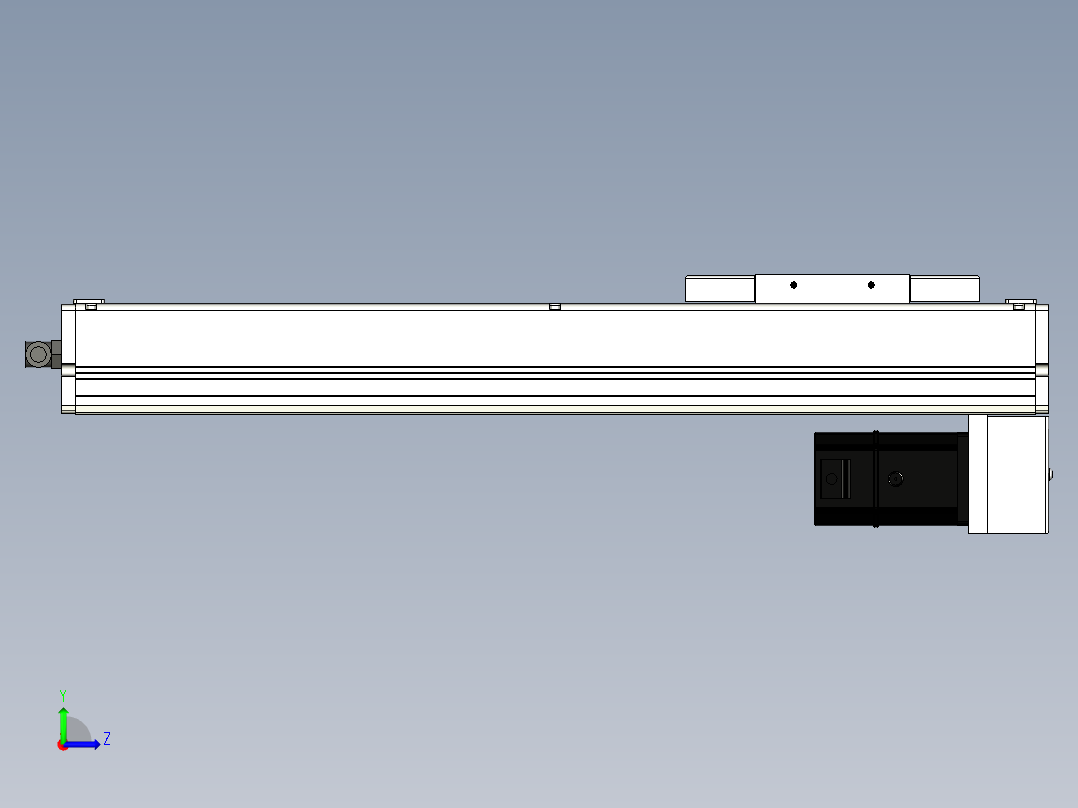 Toyo东佑达直线模组-ECH14-350-BM-200W左视图