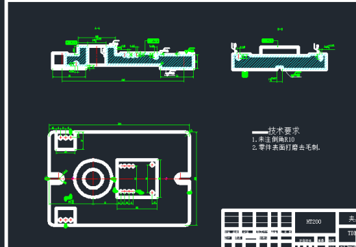 制定涡轮变速箱零件的加工工艺，设计铣尺寸82的铣床夹具缩略图