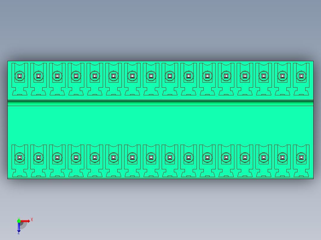 DEGSON 15EDG 系列 3.5mm 插拔式接线端子 FullPack-15EDGVT-3.5-32P-14-00AH俯视图