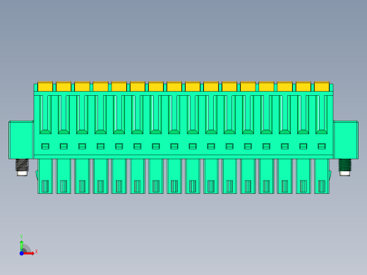 DEGSON 15EDG（公头） 3.5mm 螺钉锁紧，插拔式接线端子 FullPack-15EDGKDM-3.5-16P-14-00AH前视缩略图