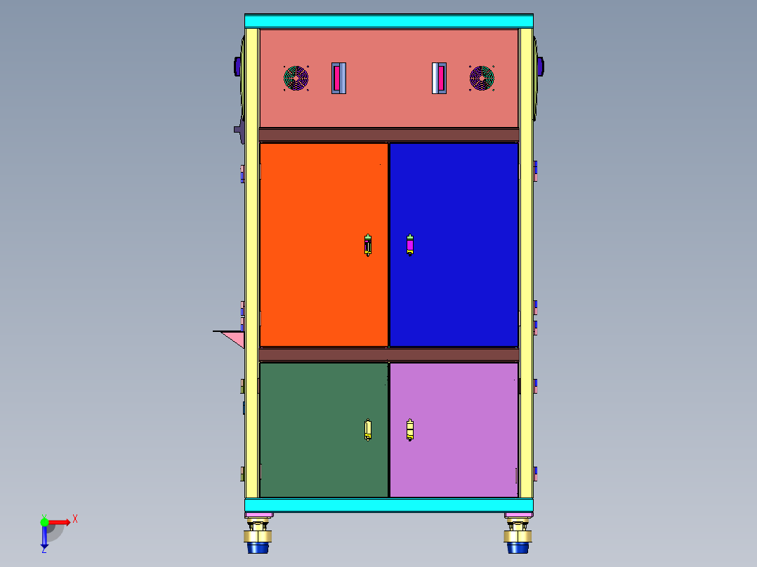 多工位转盘式机械手锁附设备俯视图