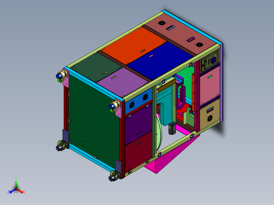 多工位转盘式机械手锁附设备正等轴测图