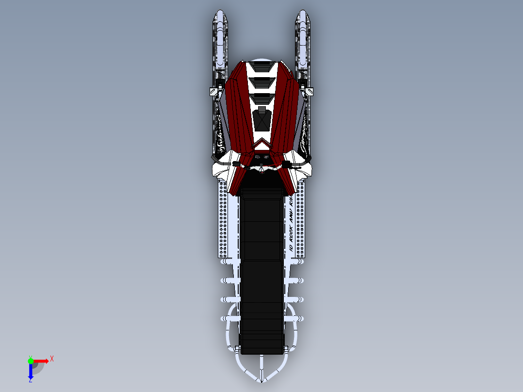 雪车雪地摩托俯视图