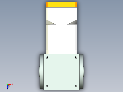换向器32PW140双孔 PLX120-L2 28-110-145-M8.stp俯视缩略图