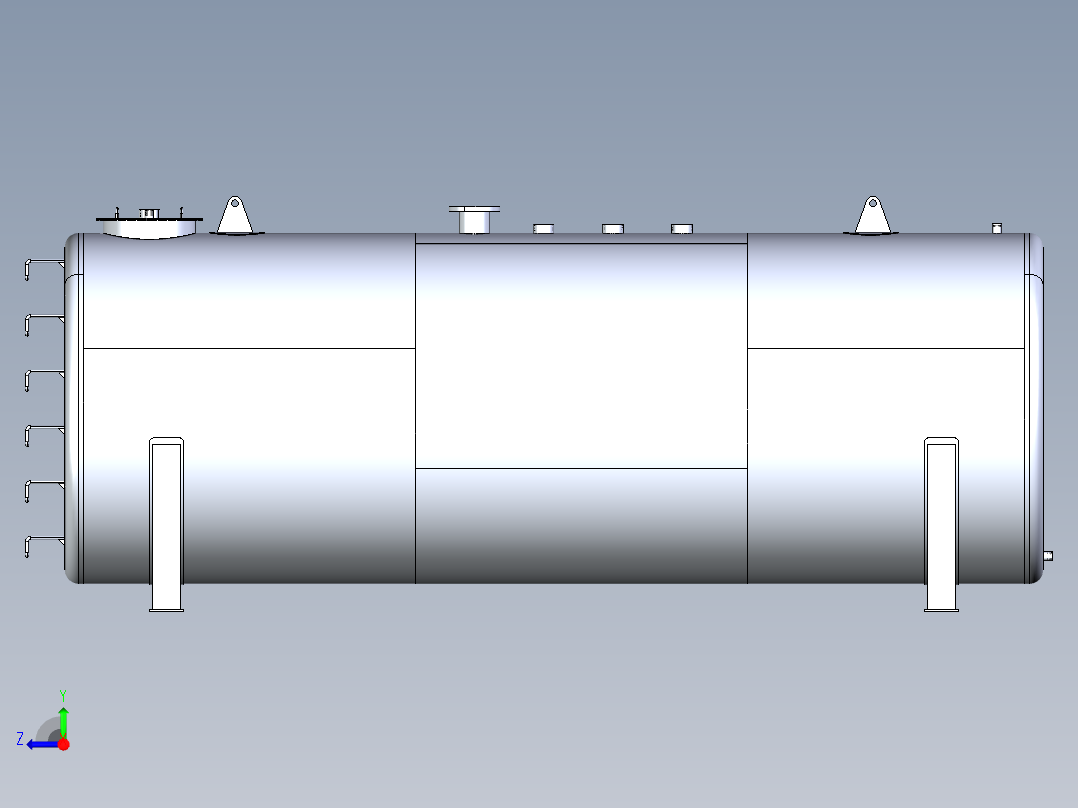 76 x 204, IGS贮存罐右视图