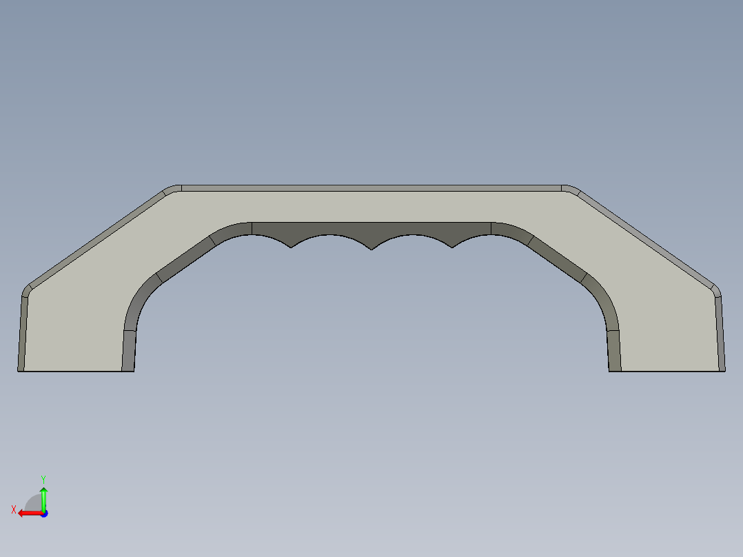取手(不銹鋼)EG-3D多系列多零件图纸模型后视图
