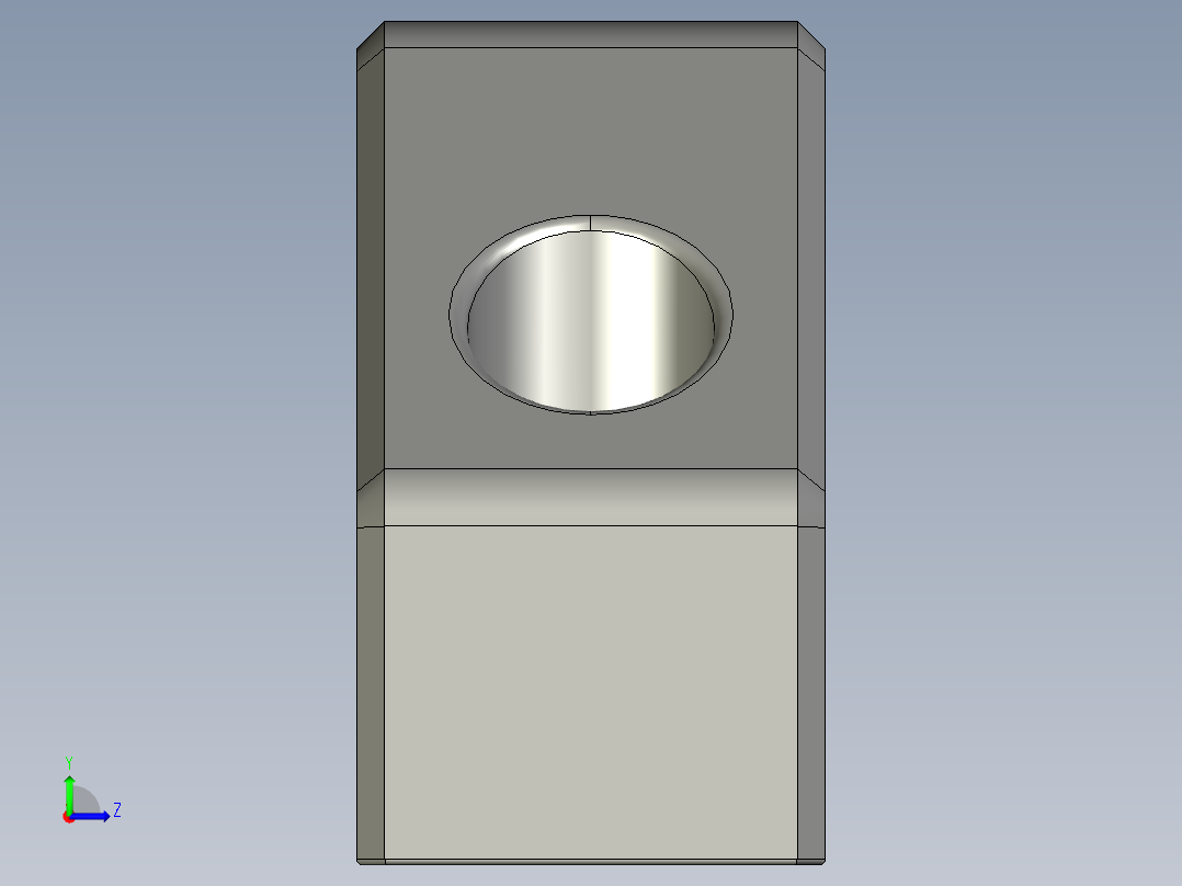 取手(不銹鋼)EG-3D多系列多零件图纸模型左视图