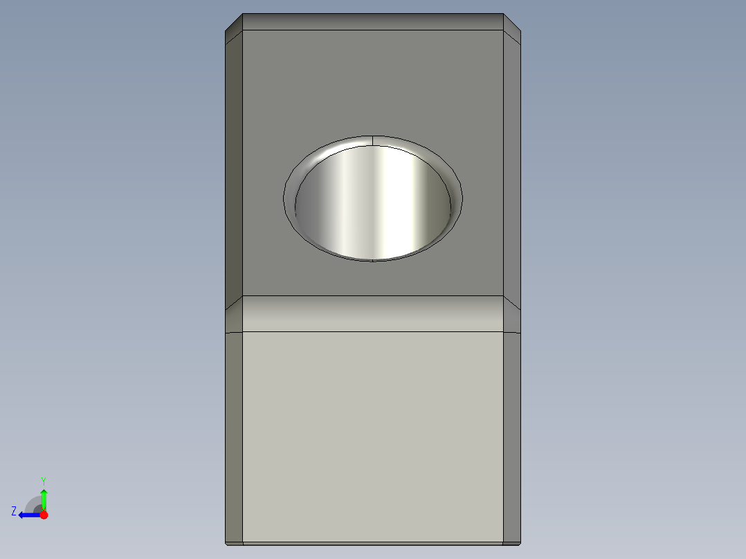 取手(不銹鋼)EG-3D多系列多零件图纸模型右视图