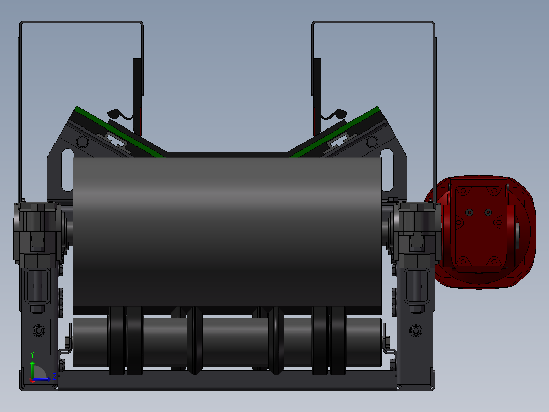 即插即用输送带左视图