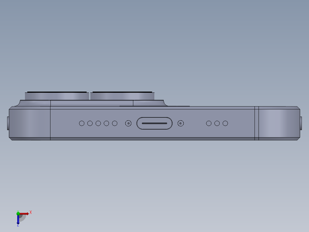 苹果14pro设计俯视图